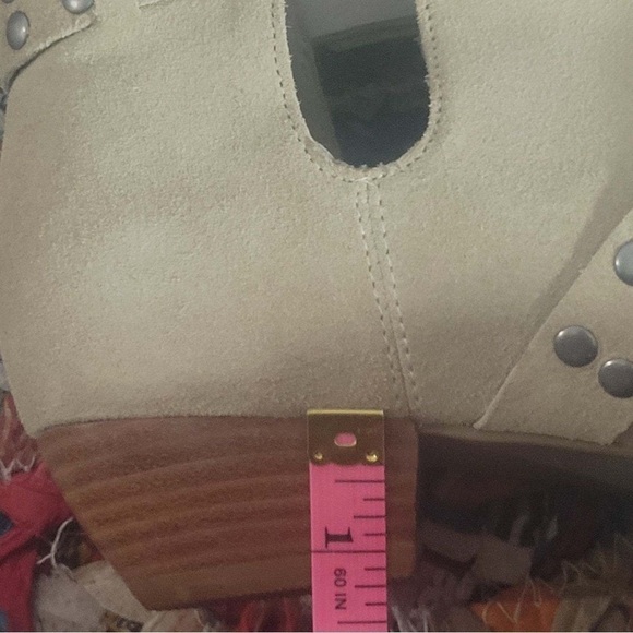 NWOT Free People Women’s Tan Suede Leather Booties Matisse Neil Western Size 9M - Picture 4 of 12